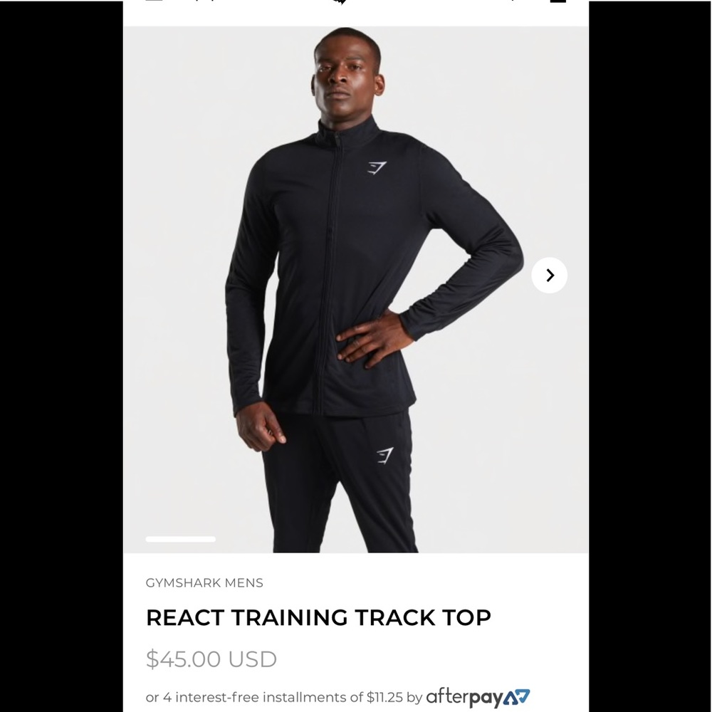 Gymshark track top